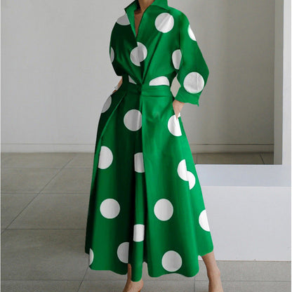 Women's Polka Dot Wrap Dress view 11