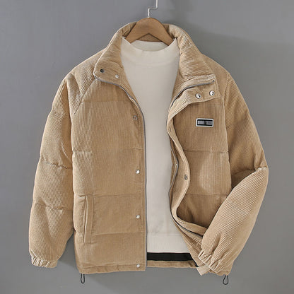 Men's Quilted Corduroy Winter Coat