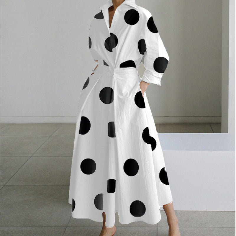 Women's Polka Dot Wrap Dress view 12