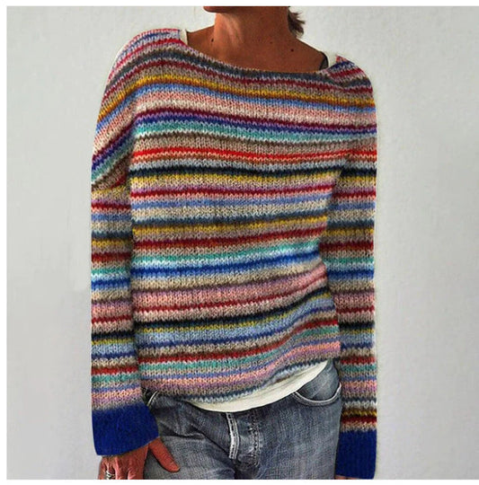 Women's Fair Isle Pattern Crew Neck Jumper view 2
