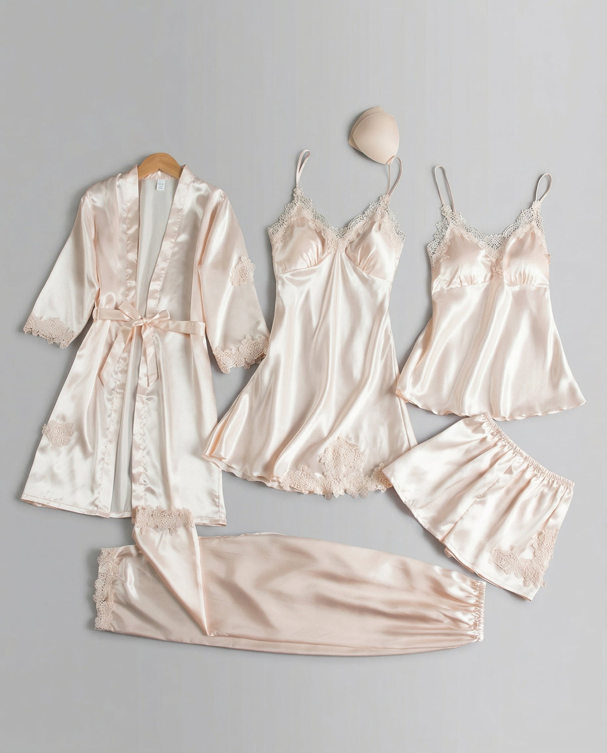 Women's Blue Two Piece Set in White Gold