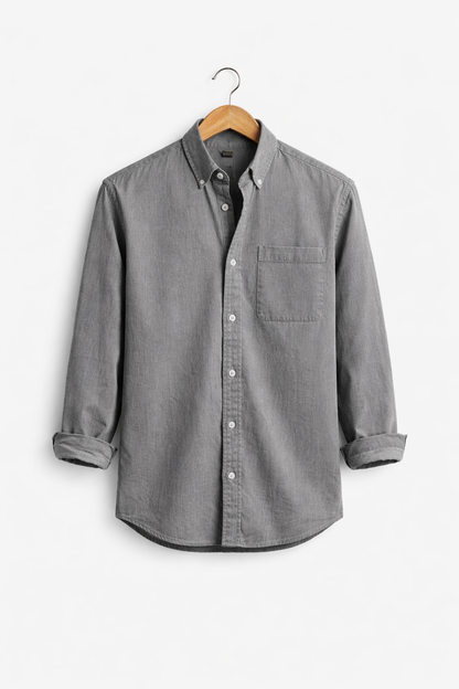 Men's Relaxed Fit Shirt in Grey