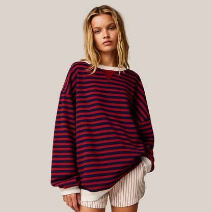Women's Striped Knitted Jumper view 7