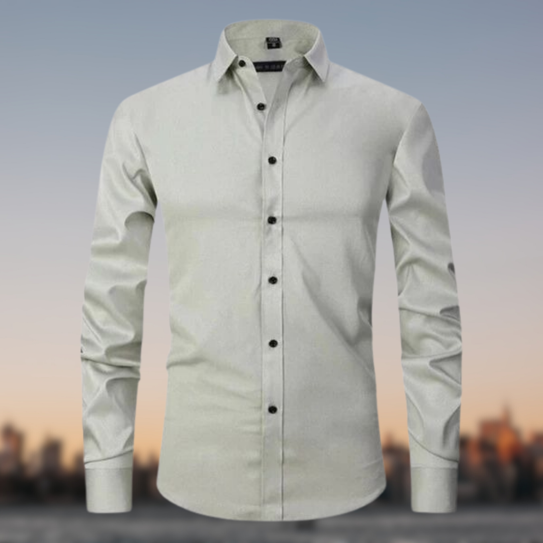 Men's Black Shirt in Green