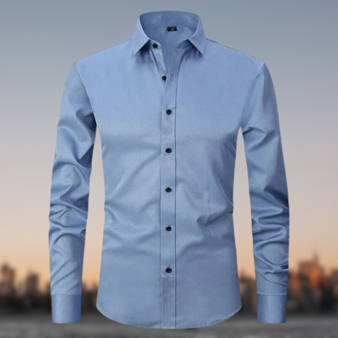 Men's Black Shirt in Light blue