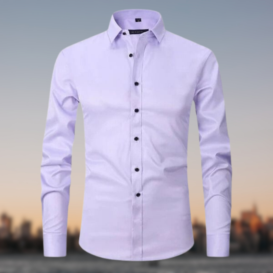 Men's Black Shirt in Light purple