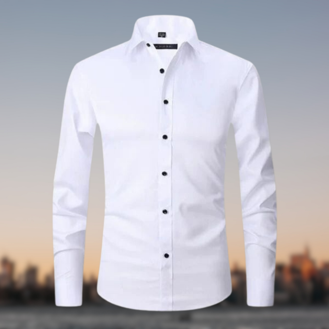 Men's Black Shirt in White