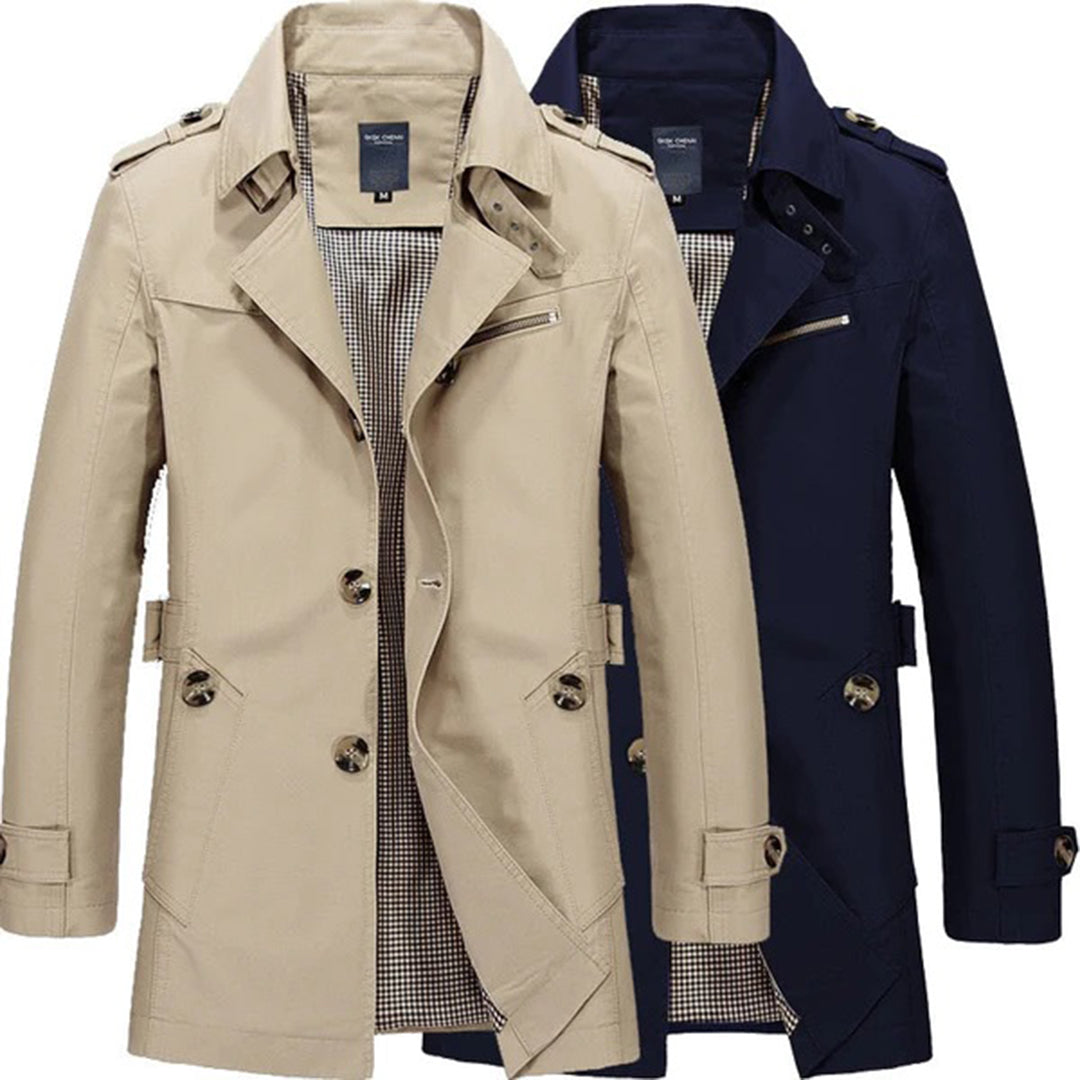 Men's Jasny khaki Trench Coat