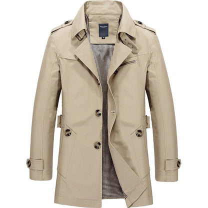 Men's Jasny khaki Trench Coat