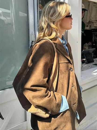 Women's Oversized Notch Lapel Winter Coat