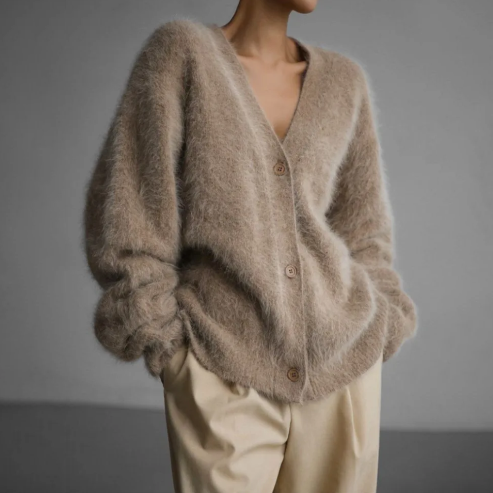 Women's Knitted Relaxed Fit Cardigan