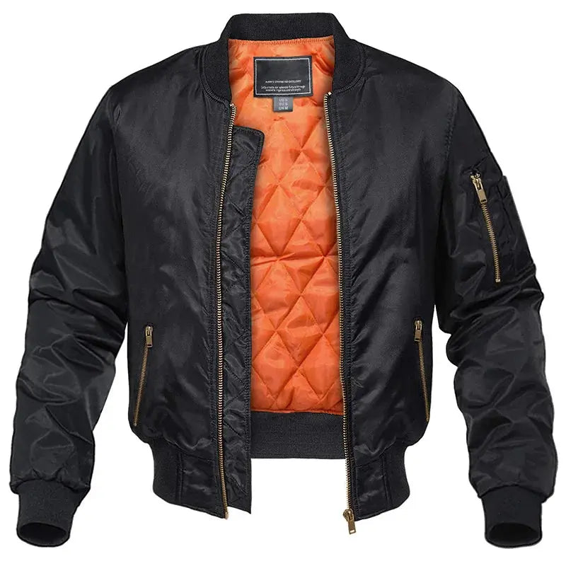 Men's Quilted Jacket in Black