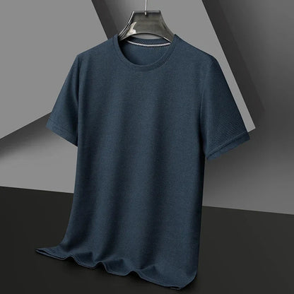 Men's Light Brown Shirt in Navy Blue