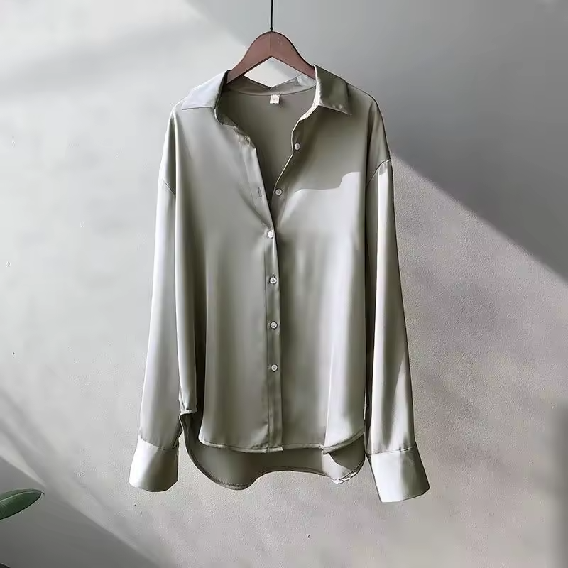 Women's Collared Relaxed Fit Blouse view 6