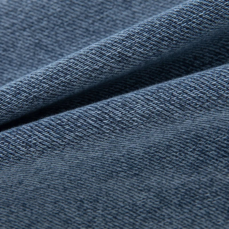 Men's Tapered Drawstring Cuffed Textured Jeans