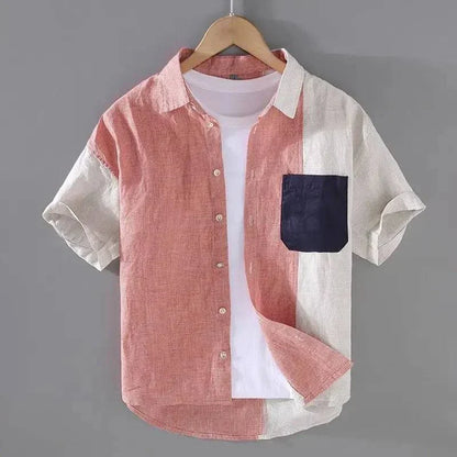 Men's Grey Shirt in Pink