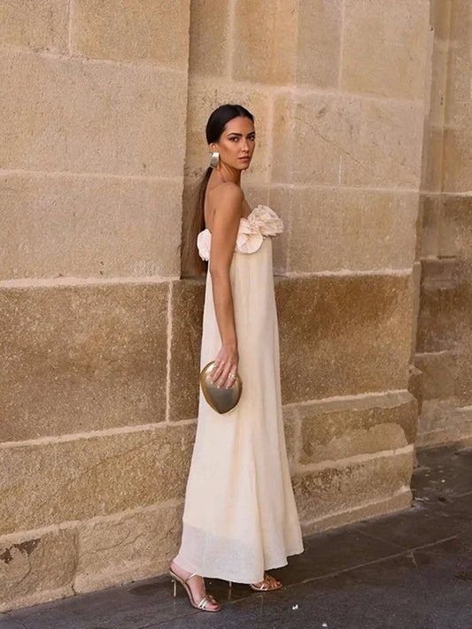 Women's Sand Off Shoulder Maxi Dress view 2