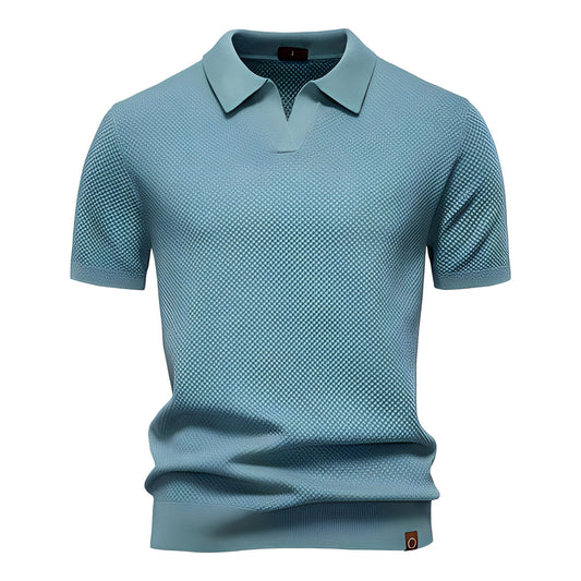 Men's Teal Short Sleeve Polo Shirt in Teal