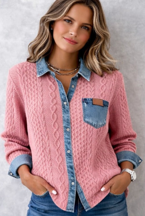 Women's Knitted Draped Jumper view 2