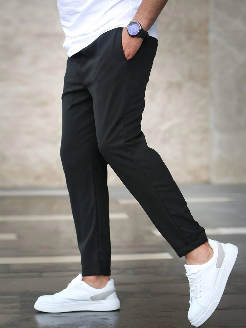 Men's Slim Fit Drawstring Trousers