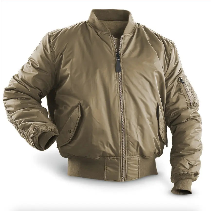 Men's Quilted Jacket in Brown