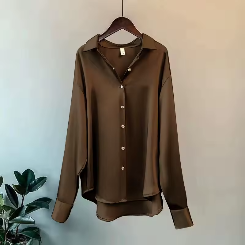 Women's Collared Relaxed Fit Blouse view 7