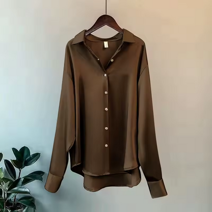 Women's Collared Relaxed Fit Blouse view 7