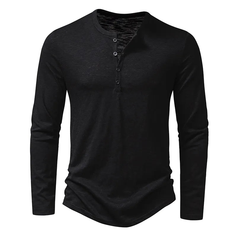 Men's Army Green Long Sleeve Shirt