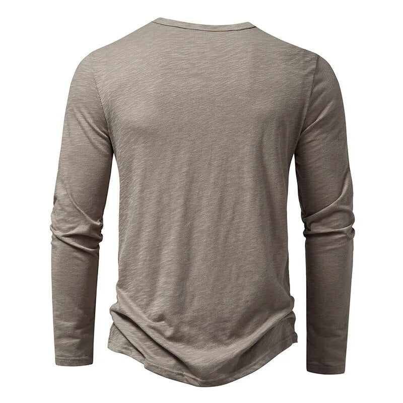Men's Army Green Long Sleeve Shirt