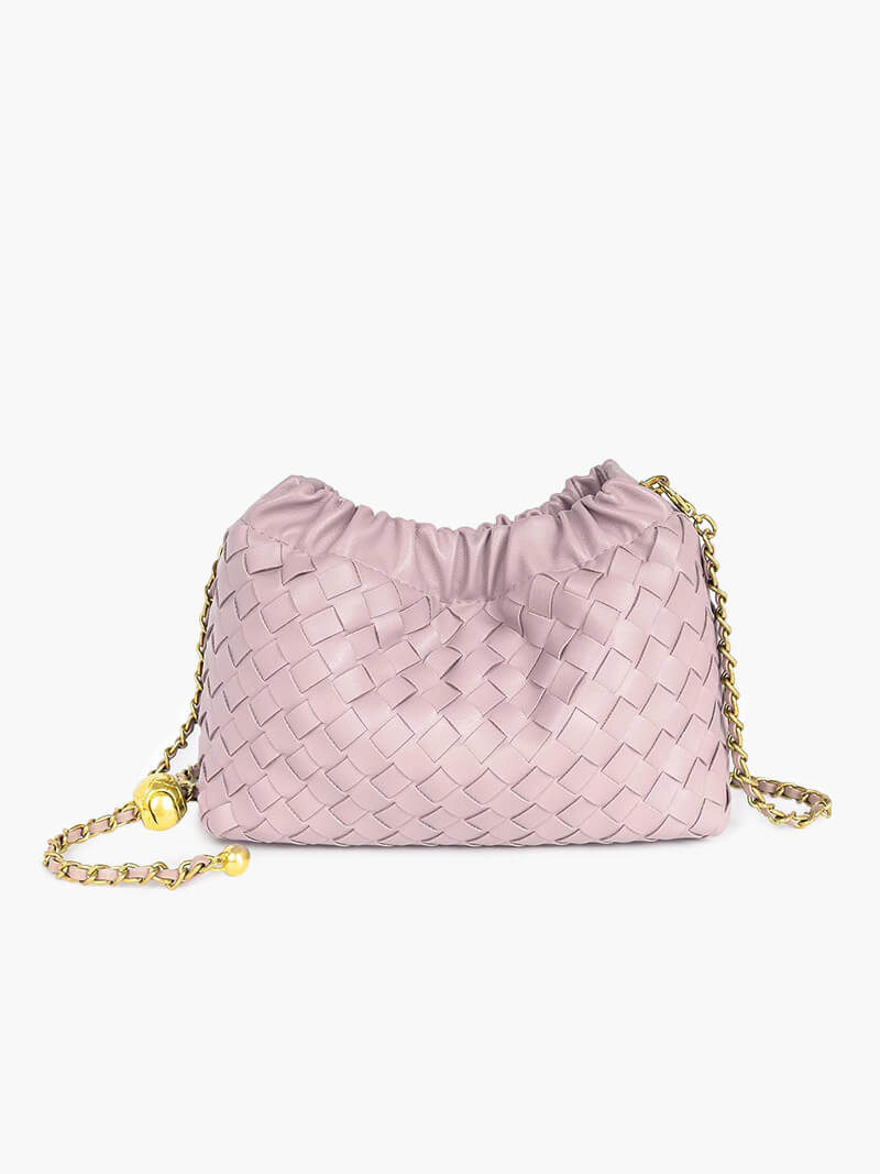 Women's White Handbag in Lavender