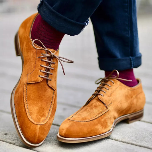 Men's Flat Shoes in Light Brown