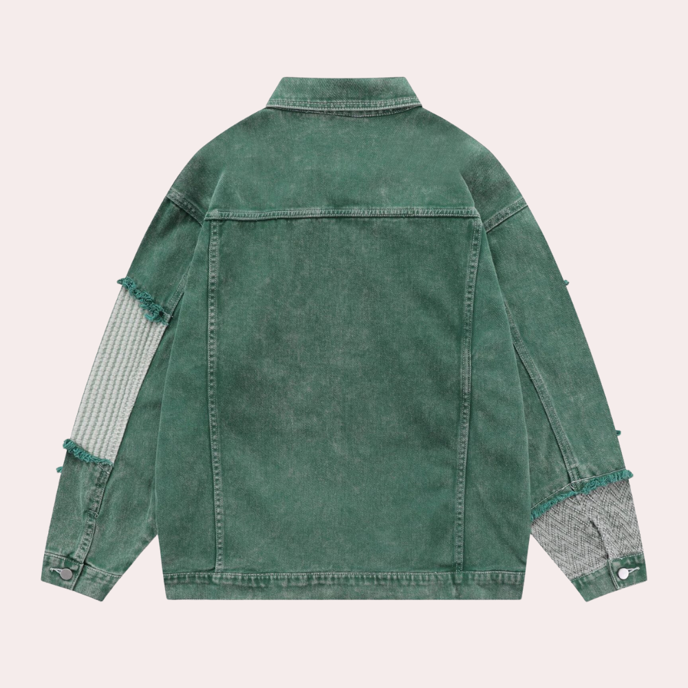 Men's Green Denim Jacket