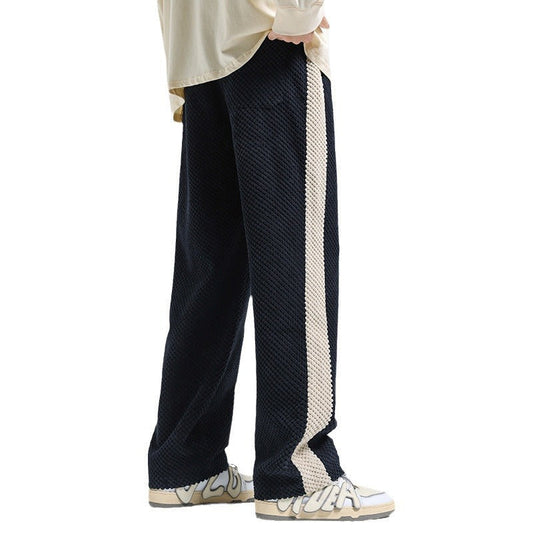 Men's Relaxed Fit Striped Trousers