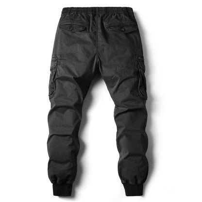 Men's Desert Grey Casual Cargo Trousers