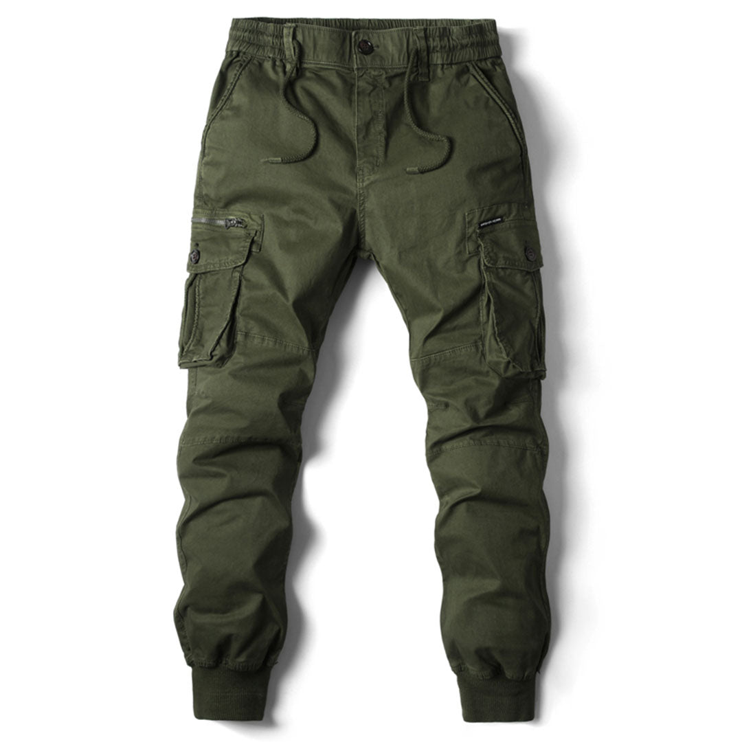 Men's Desert Grey Casual Cargo Trousers