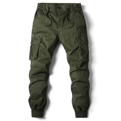 Men's Desert Grey Casual Cargo Trousers