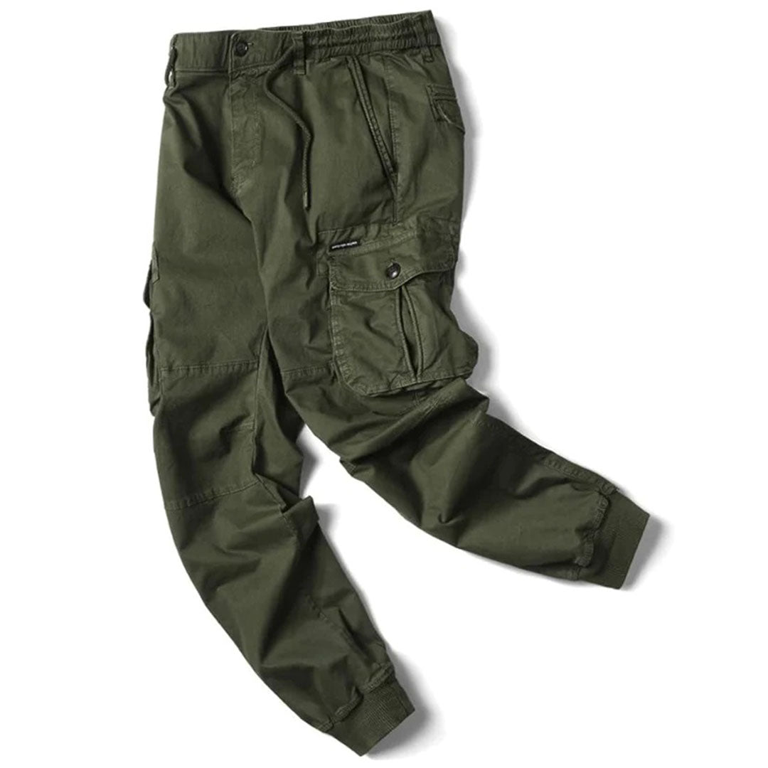 Men's Desert Grey Casual Cargo Trousers