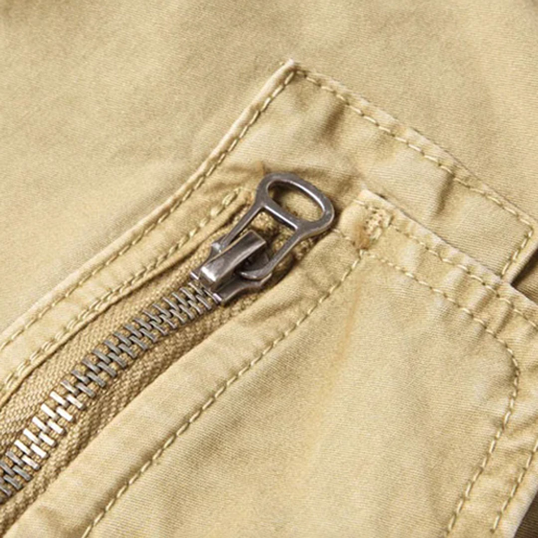 Men's Desert Grey Casual Cargo Trousers
