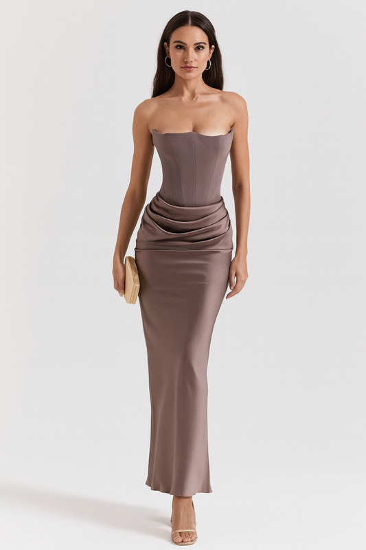 Women's Strapless Maxi Dress