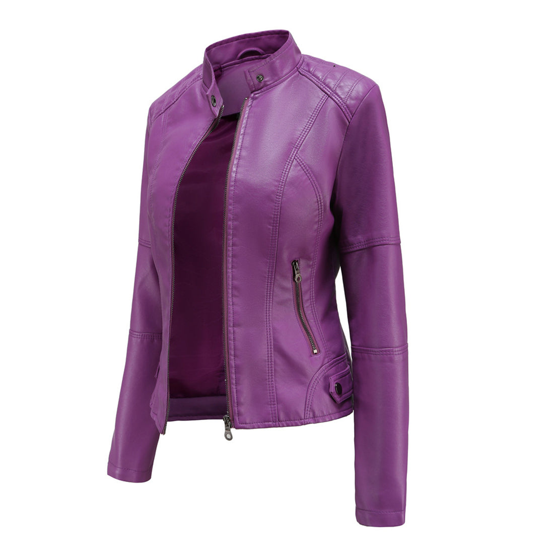 Women's Black Tailored Biker Jacket