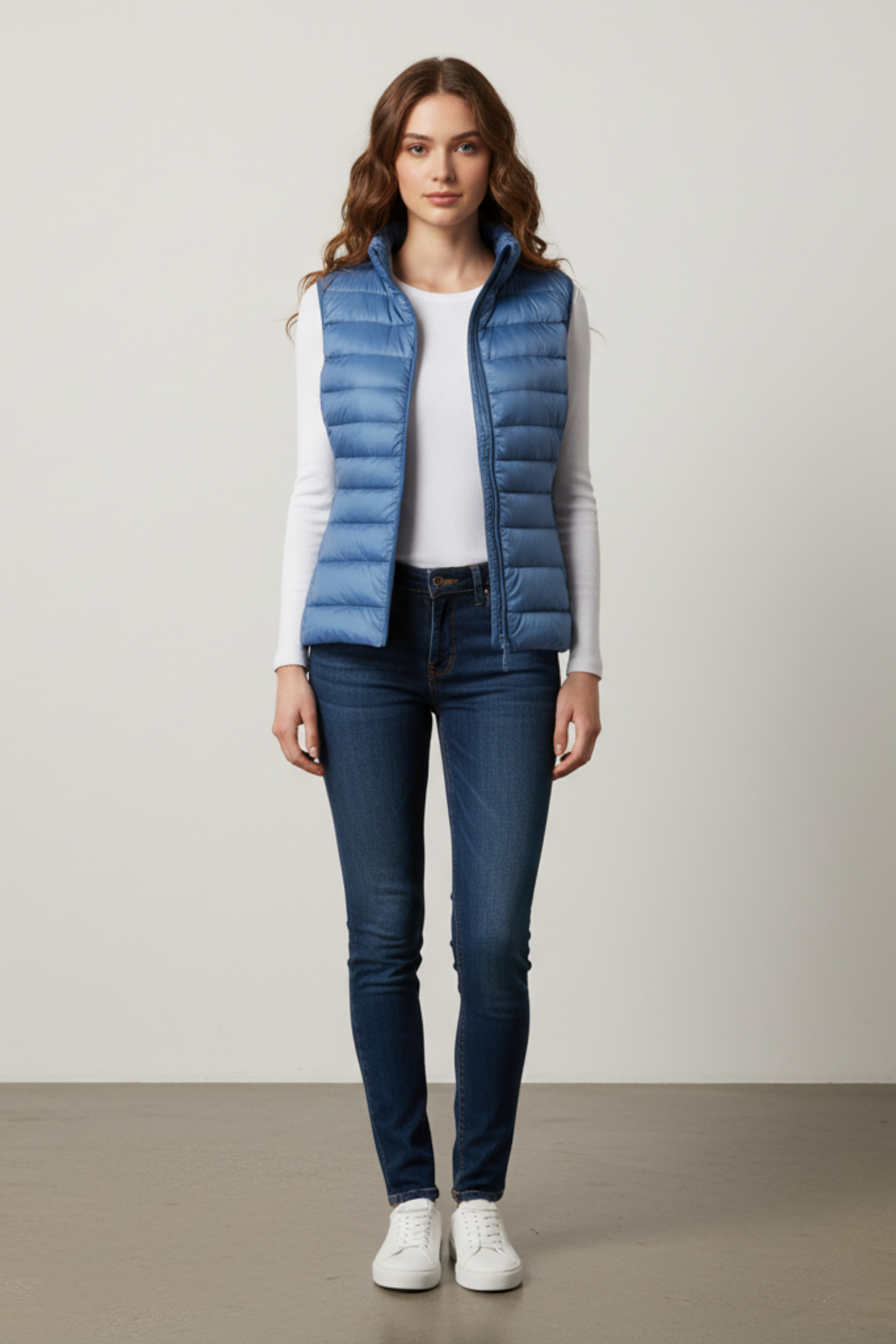 Women's Lightweight Puffer Jacket in Blue