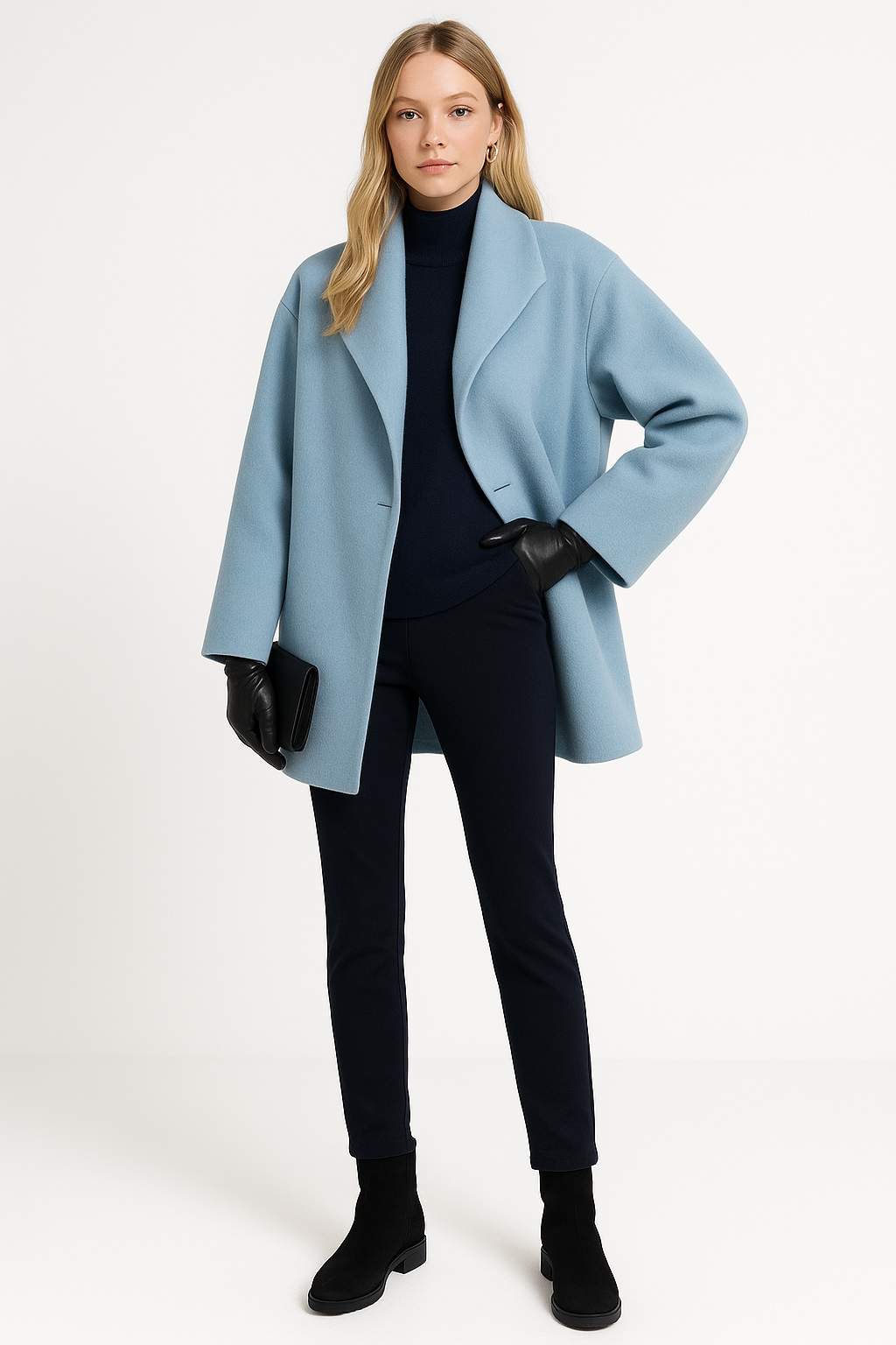 Women's Winter Coat in Blue