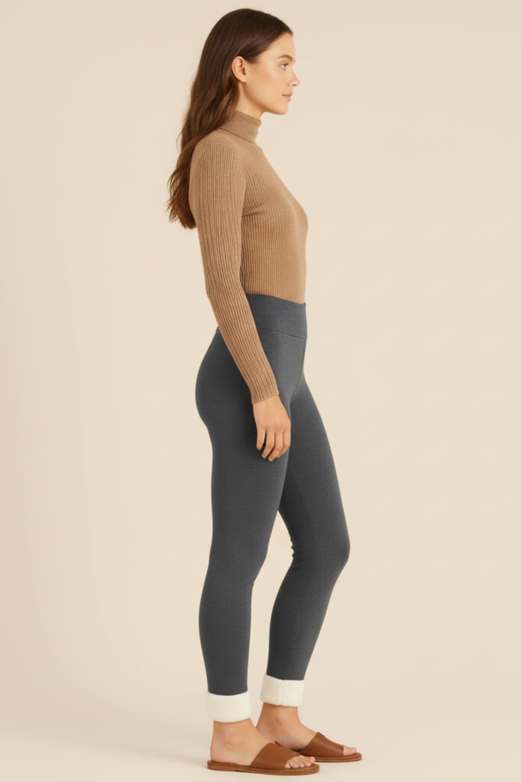 Women's High Waisted Fleece Lined Thermal Active Leggings