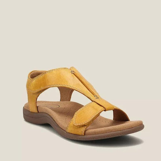 Women's Orange Sandals in Yellow