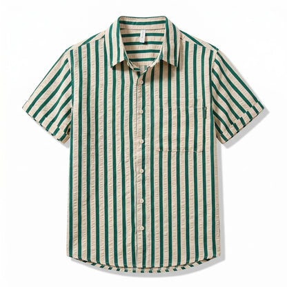 Men's Blue Lightweight Shirt in Green