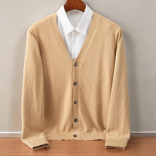 Men's Camel Cardigan in Camel