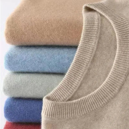 Men's Knitted Crew Neck Long Sleeve Jumper view 8