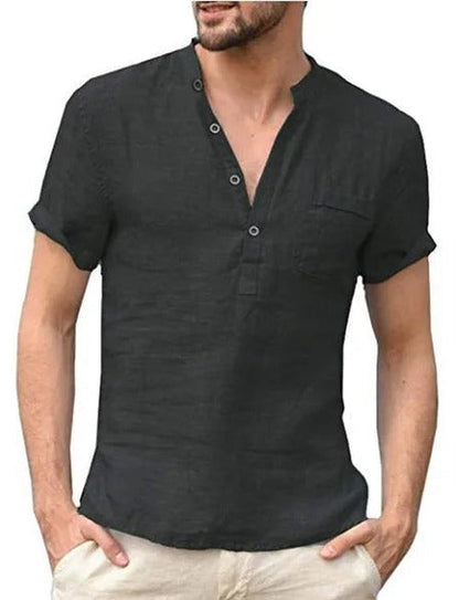 Men's Green Short Sleeve Shirt