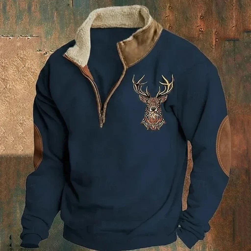 Men's Knitted Half Zip Jumper view 4