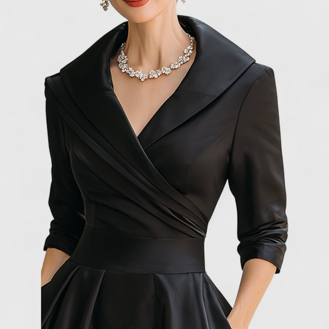 Women's Navy Midi Dress